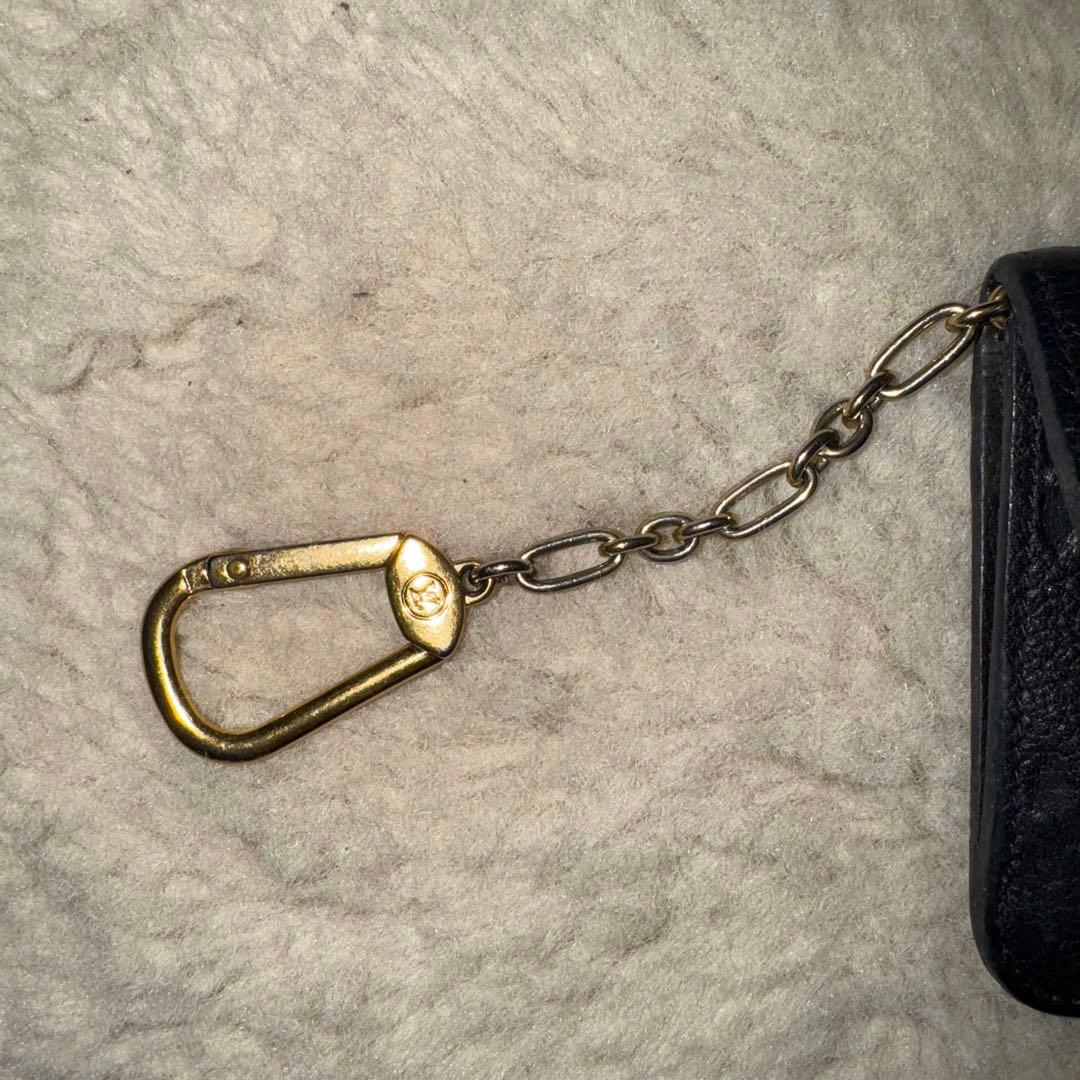 ルイヴィトン モノグラム アンプラント ポシェットクレ ケース黒EI352