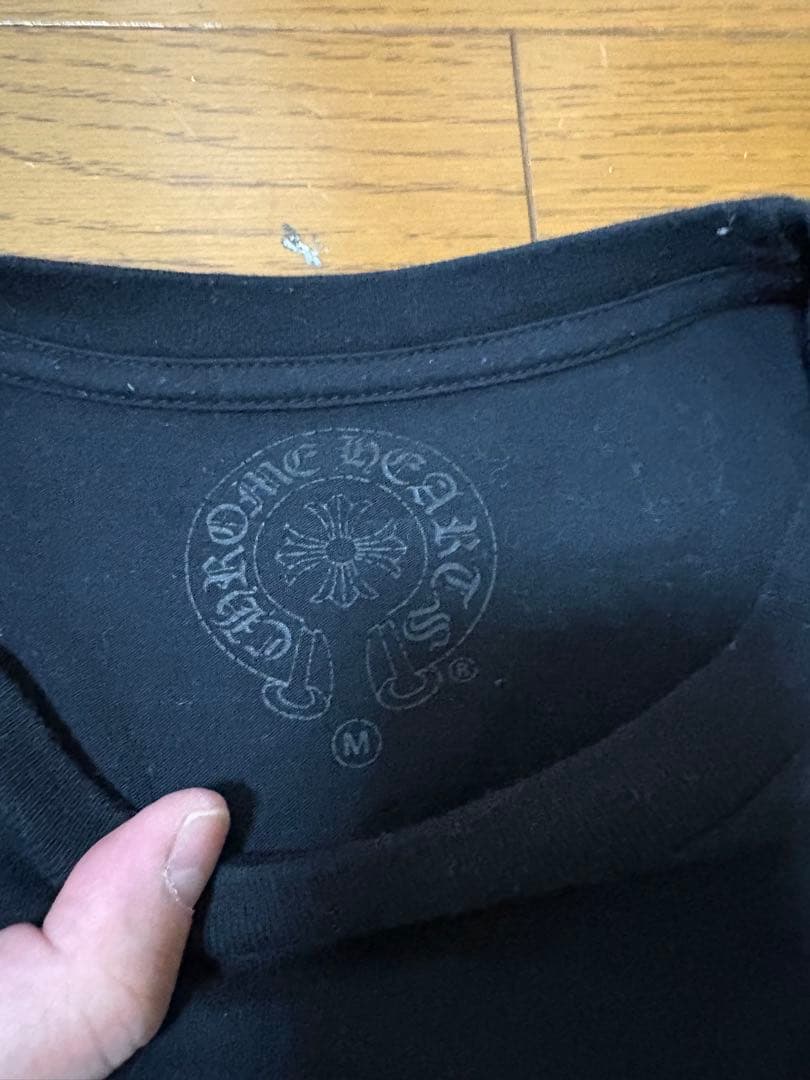 クロムハーツ　ドクロセーラ鍵穴デザイン 半袖Tシャツ 黒