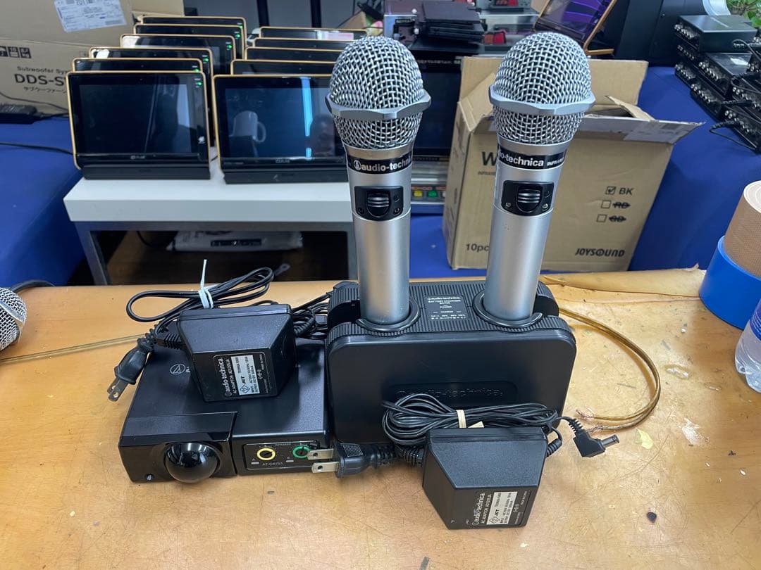 オーディオテクニカ赤外線ワイヤレスマイクセットCR700+CLM7000極上