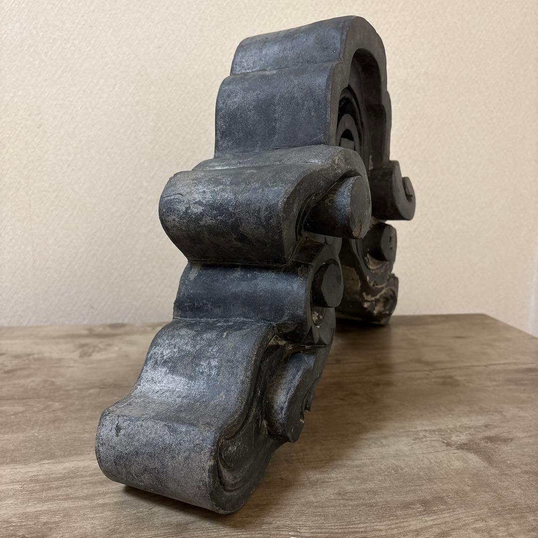 珍品　特大　古鬼瓦　郵便局紋　魔除け　アンティーク　昭和