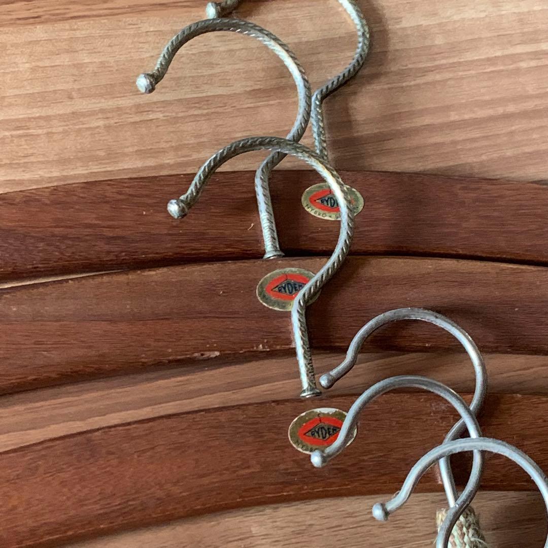 ビンテージ　アンティーク　スウェーデン　チークハンガー　北欧　セット