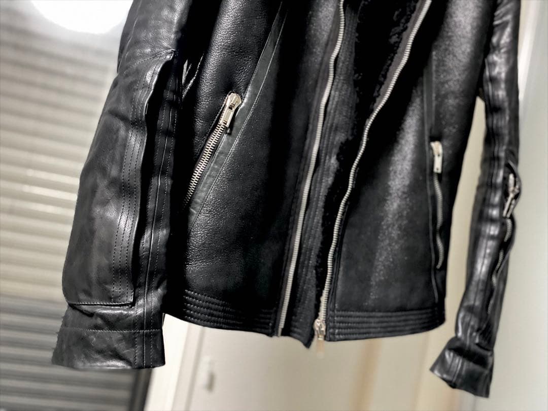 ジャケット・アウター Rick Owens mouton leather jacket drkshdw