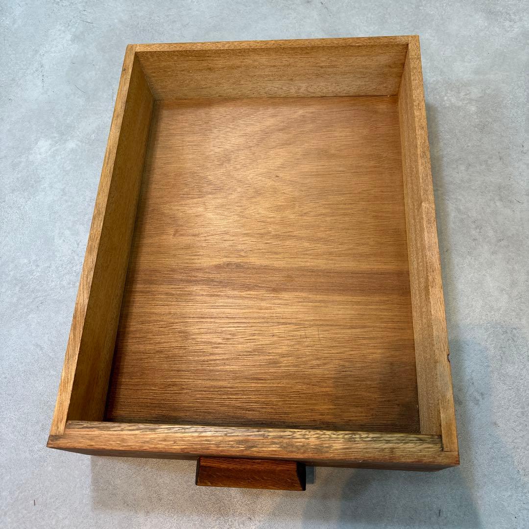 昭和レトロ 木製 5段引き出し｜無垢材 チェスト 大型ラック｜木製取っ手 古道具