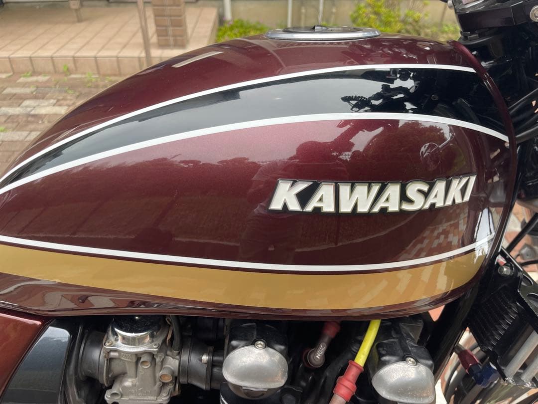 ゼファー750 KAWASAKI 玉虫マルーンカラー 外装