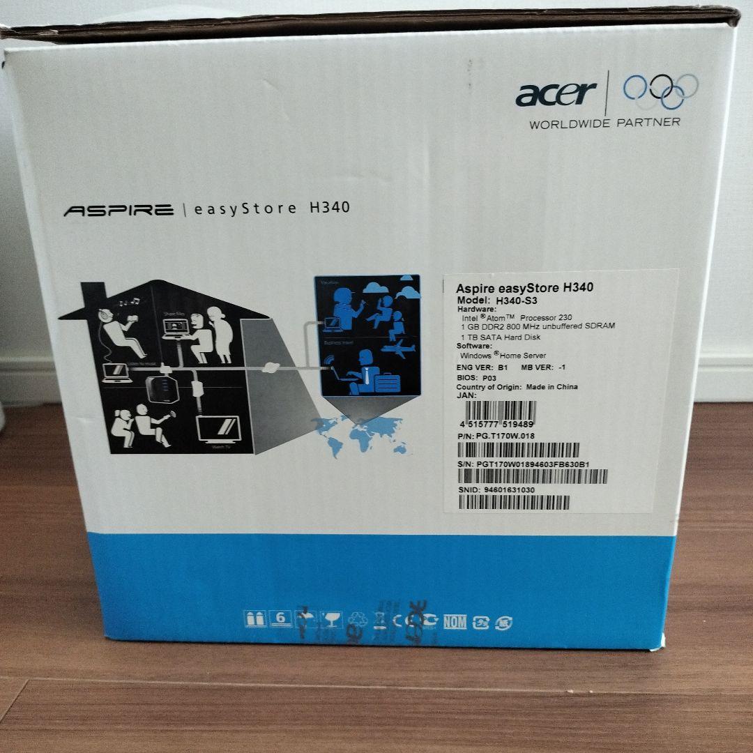 外付けハードディスク・ドライブ Acer Aspire easyStore H340 4bay NAS