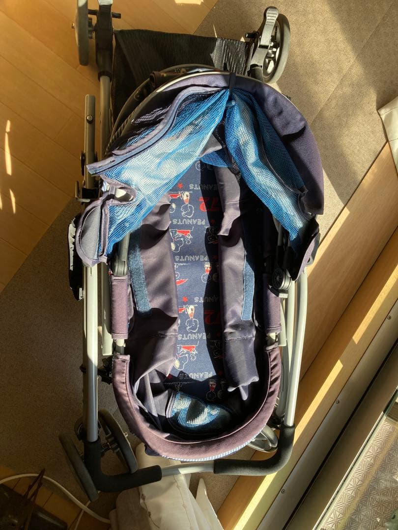 ペットパラダイス⭐︎スヌーピー柄 ペットカート ネイビー