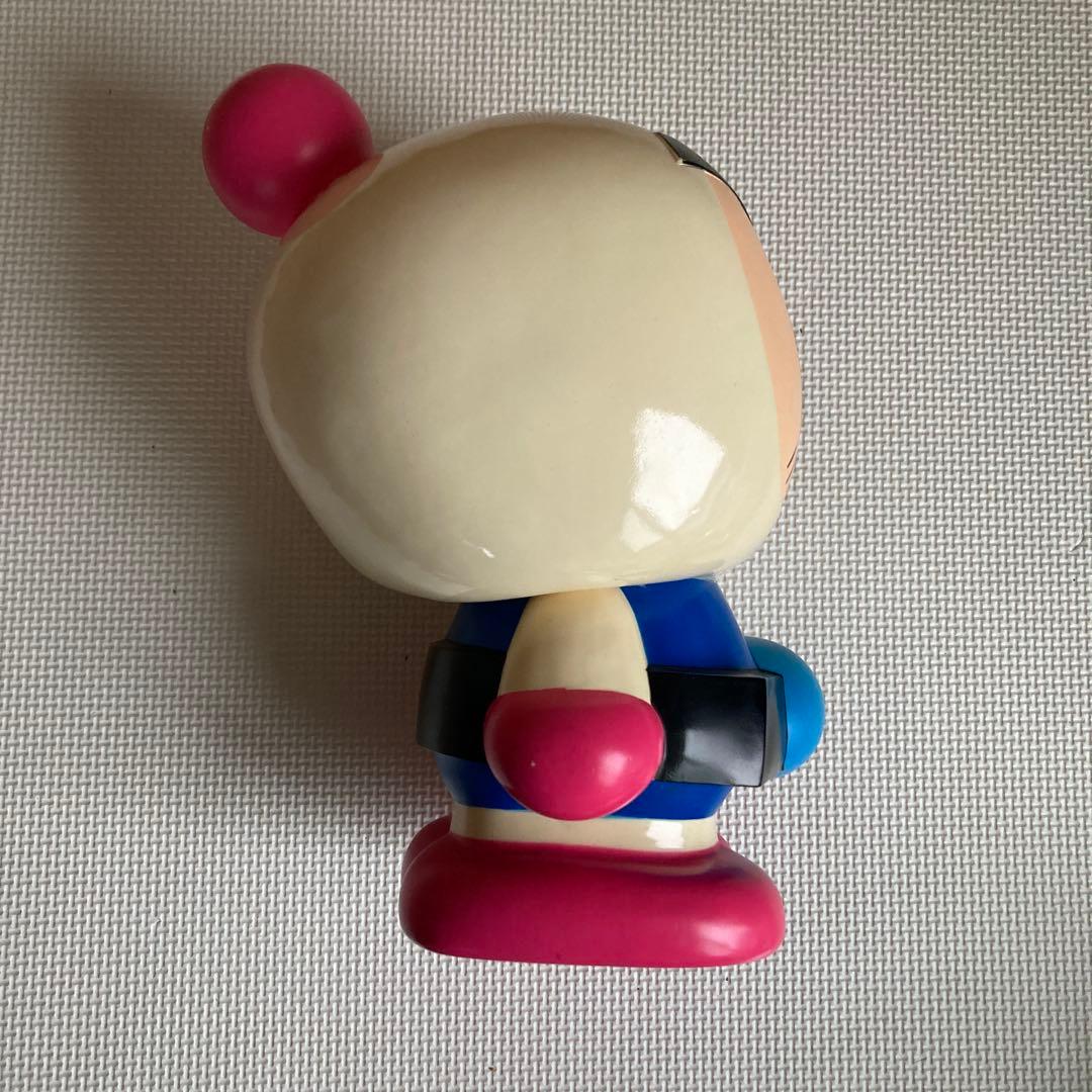 ボンバーマン 貯金箱 青 白 ピンク 約34cm