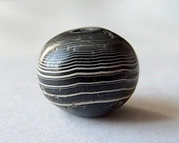 ★A3101★古代石 (163) 縞瑪瑙　スレマニ バンデッド アゲート