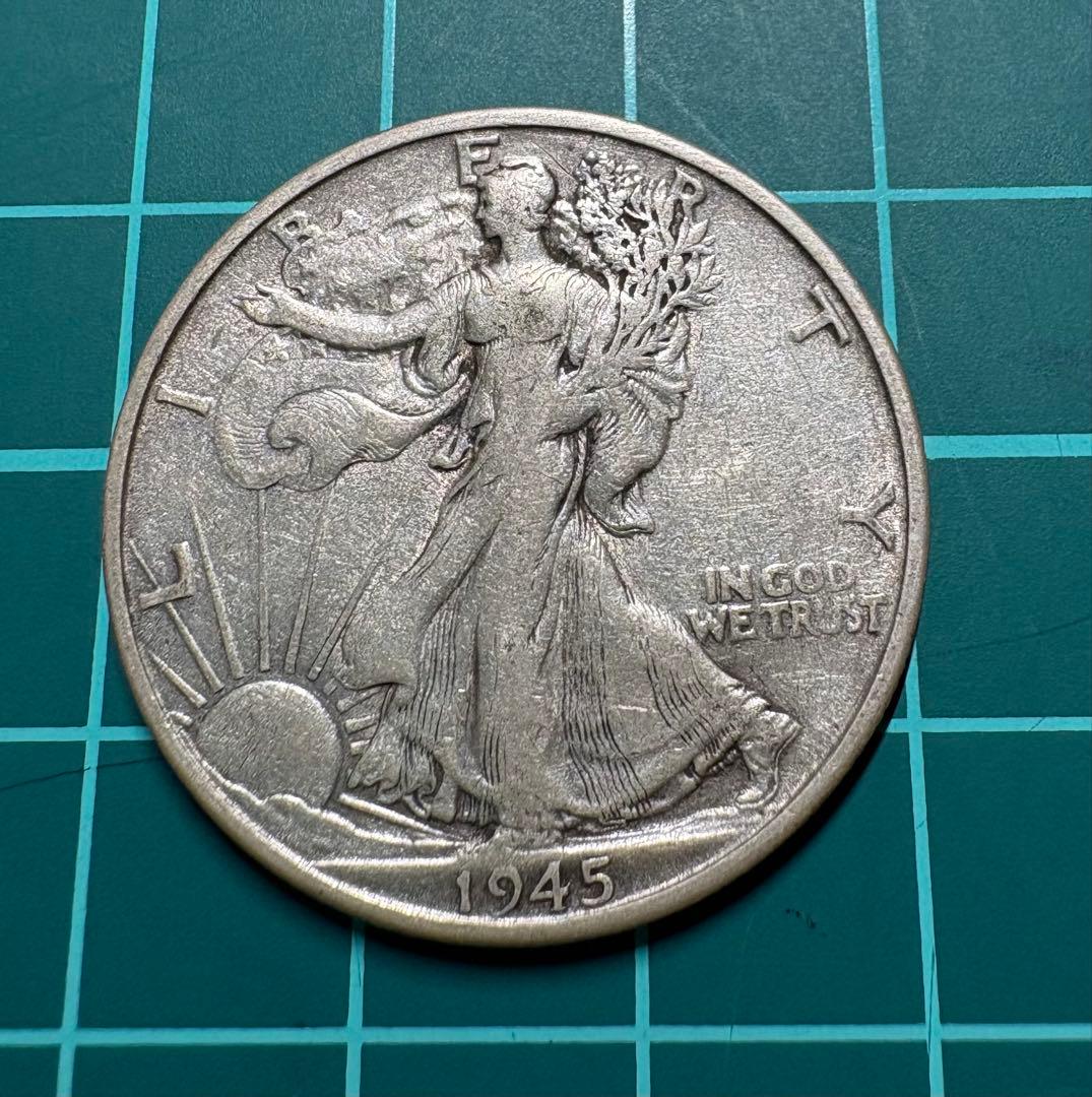 1944年 、1945年【ミントマークS】ウォーキング・リバティ 50セント