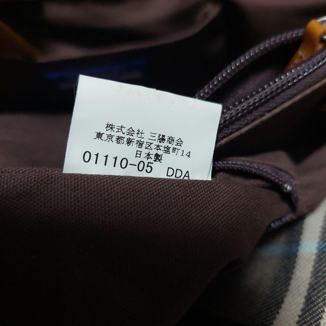 BURBERRY BLUE LABEL ハンドバッグ ノバチェックキャンバス