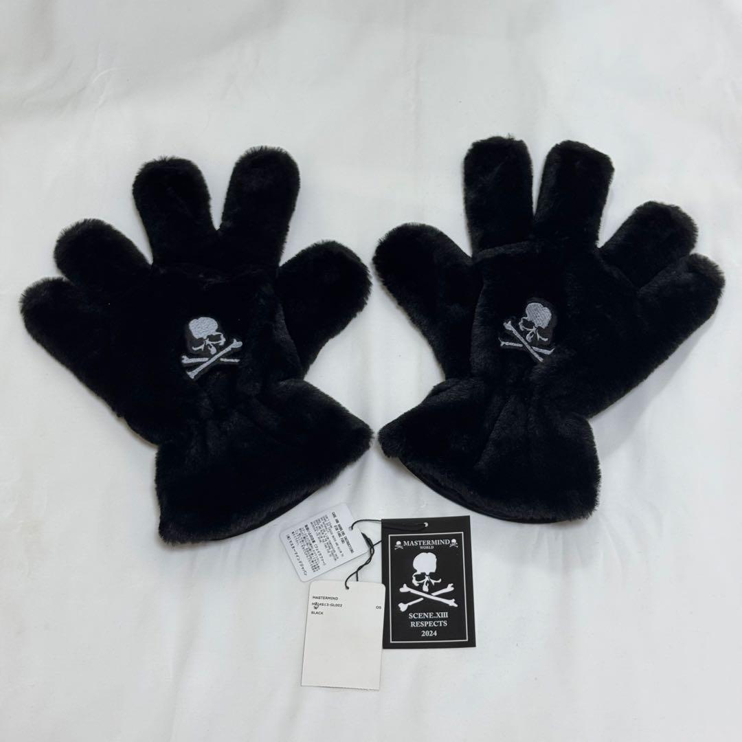 MASTERMIND WORLD 手袋 黒