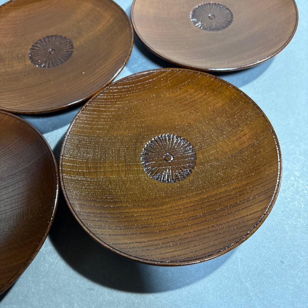 人間国宝　川北良造　銘々皿　５客　共箱