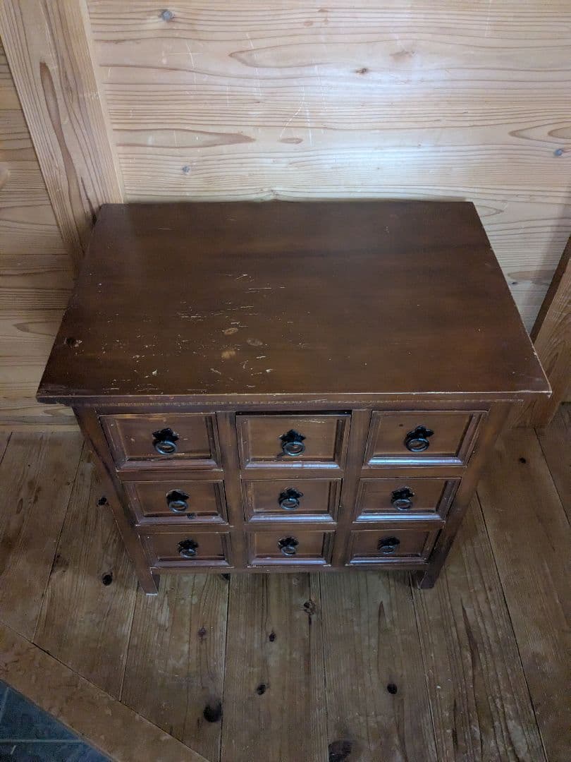昭和レトロ 薬箱 箪笥 小引き出し 収納キャビネット インテリア アンティーク