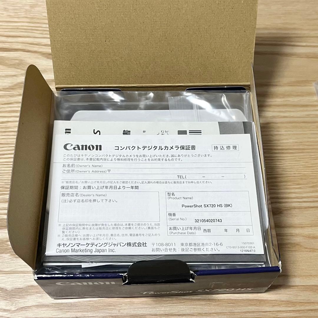 Canon キャノン PowerShot SX720 HS ブラック