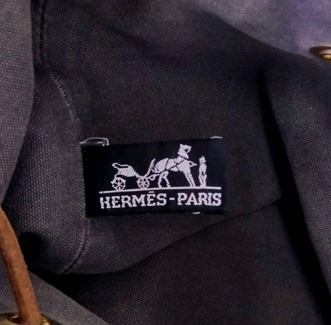 EA02 エルメス ポロションミミル 巾着型ショルダーバッグ タグ有り