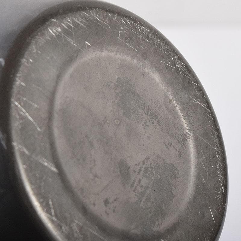 煎茶道具　錫製　茶壷　茶心壷　約718g　F　R8746