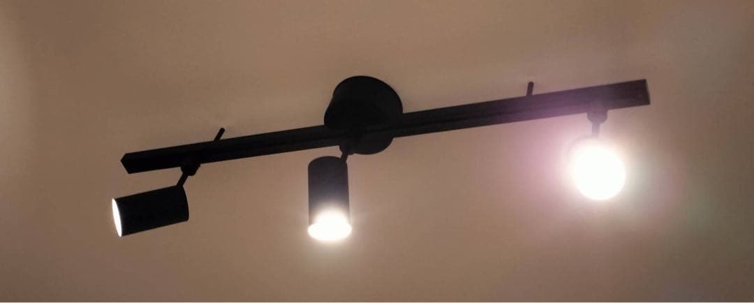 無印良品 システムライト本体 スポットライトx3 LED電球x3 ダクトレール