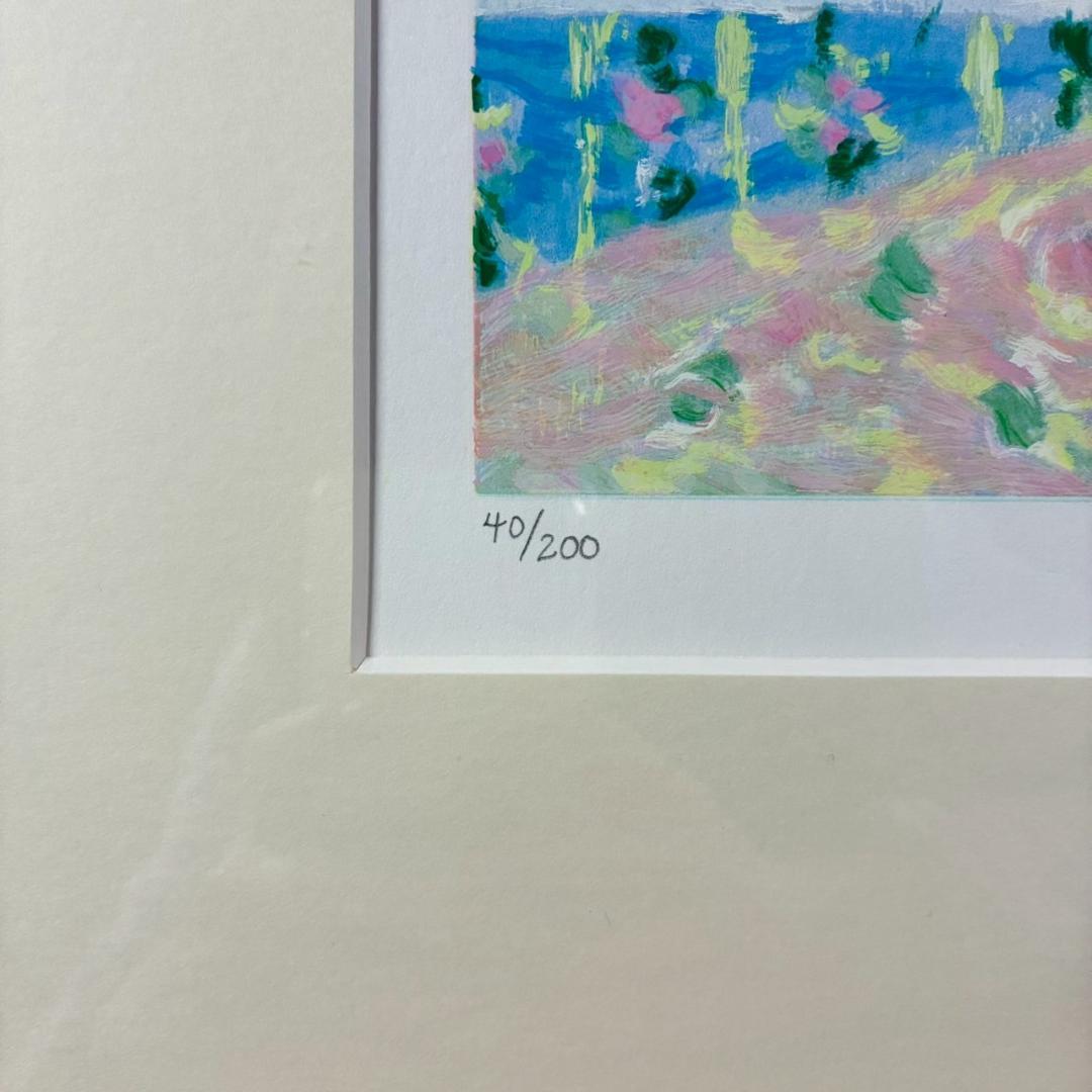 美品 レスリー・セイヤー「ポータバラッタ」シルクスクリーン 直筆サイン入 額縁入