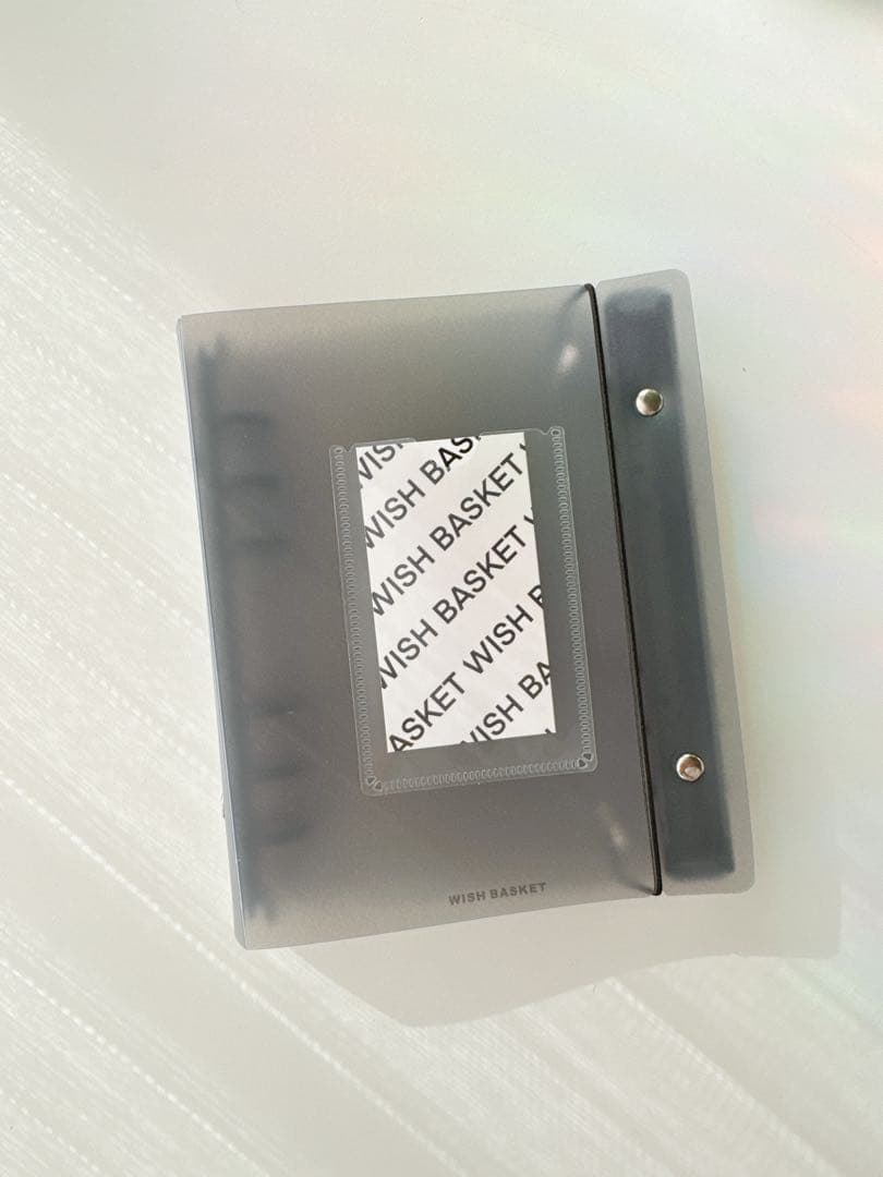 ラスト1点 韓国　A6バインダー　リフィル　ダブルリングバインダー　黒