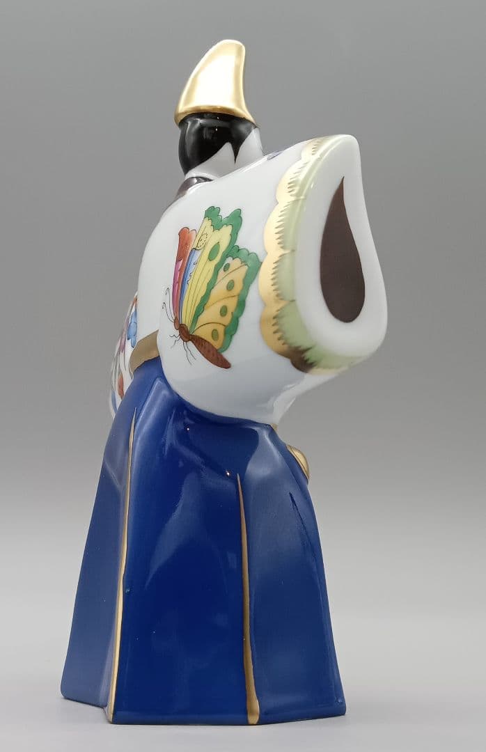 HEREND ヘレンド ヴィクトリアブーケ 雛人形 立ち雛 台座付き