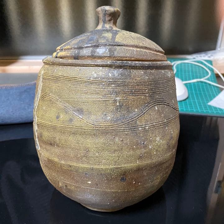 中川伊作　知花南蛮焼　水指