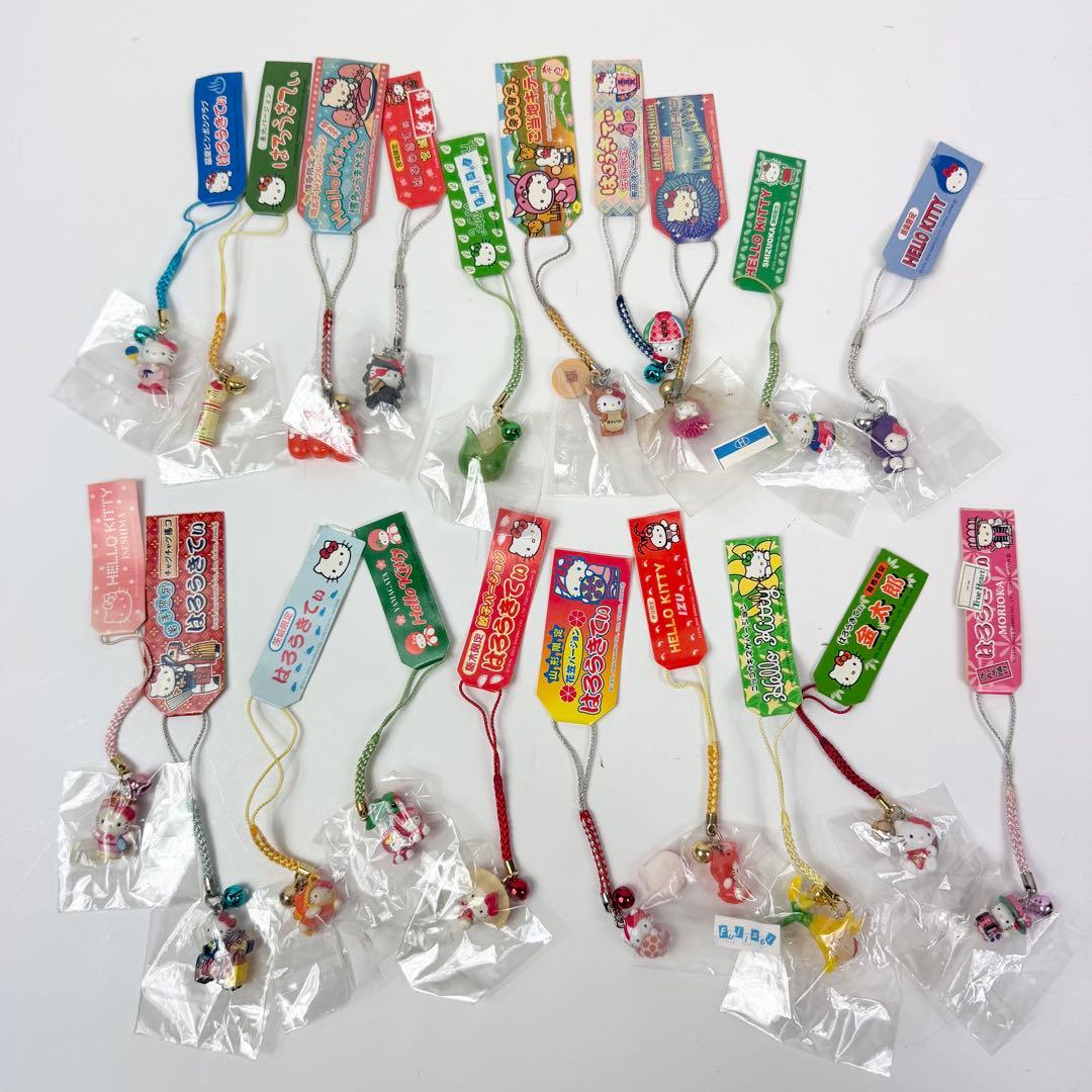 ご当地キティ ストラップ まとめ 根付 ハローキティ キーホルダー 130点