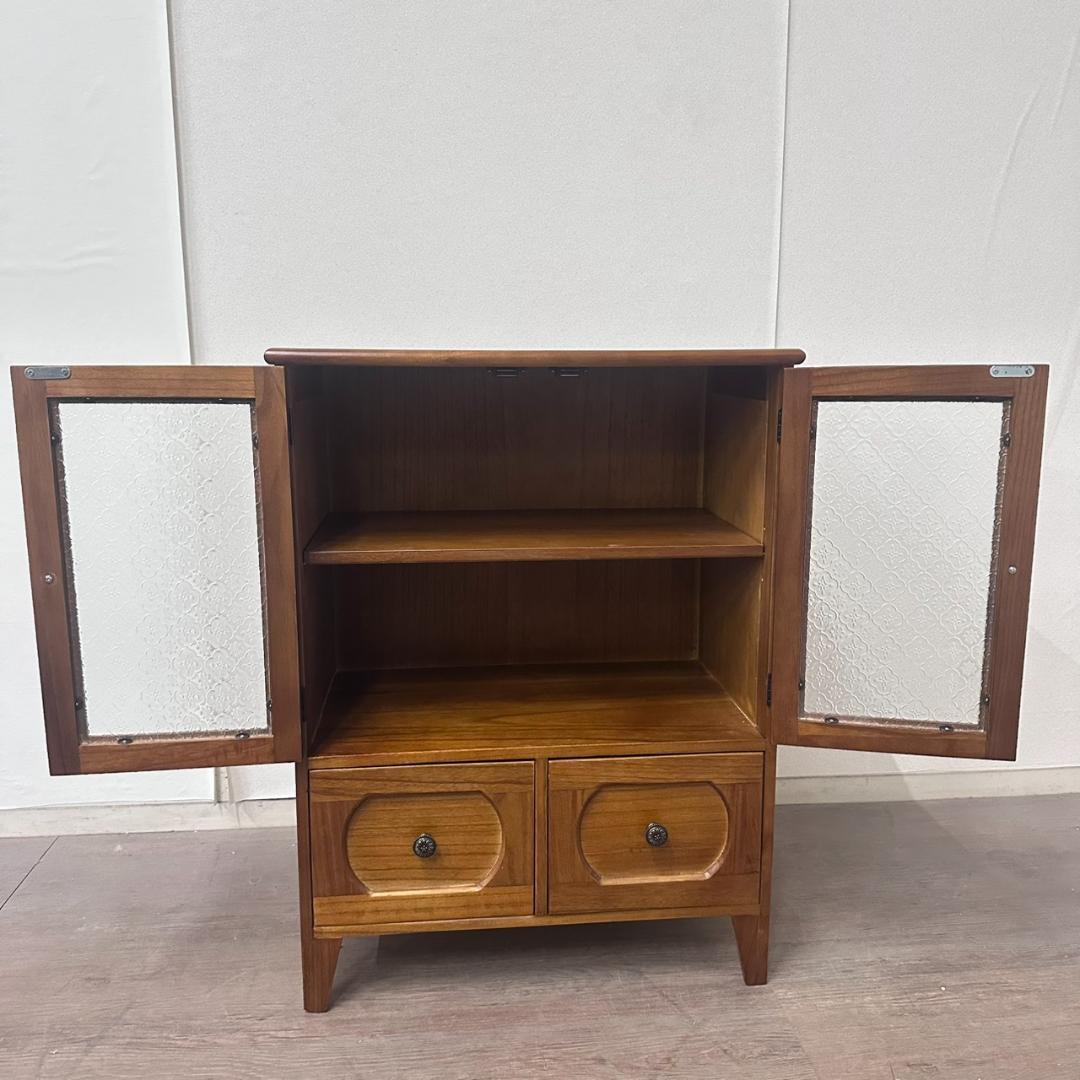 レトロシリーズ　アンティーク調　キャビネット 食器棚