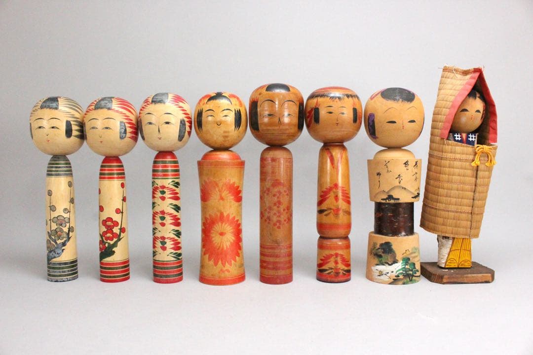 4750 こけし34点 〈小笠原義雄　里見正雄　小沢孝雄　吉田勝範 他〉送料無料