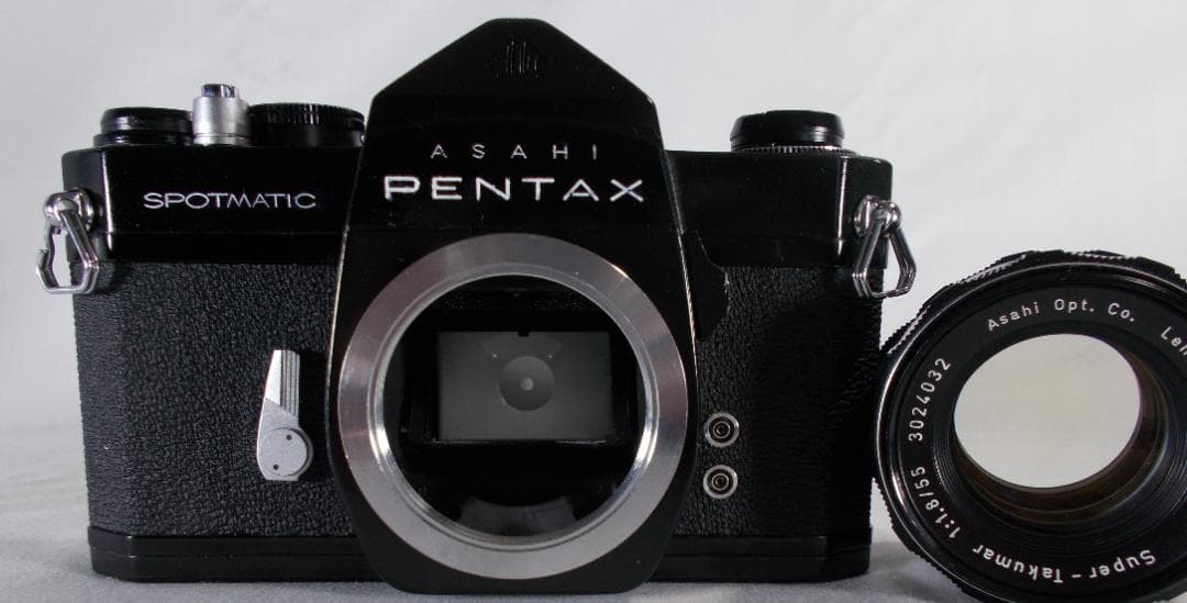 フィルムカメラ 整備済 完動品　Pentax SP + f/1.8　P199