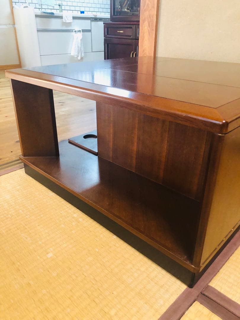 高級家具　モリシゲ　コーナーテーブル　サイドテーブル