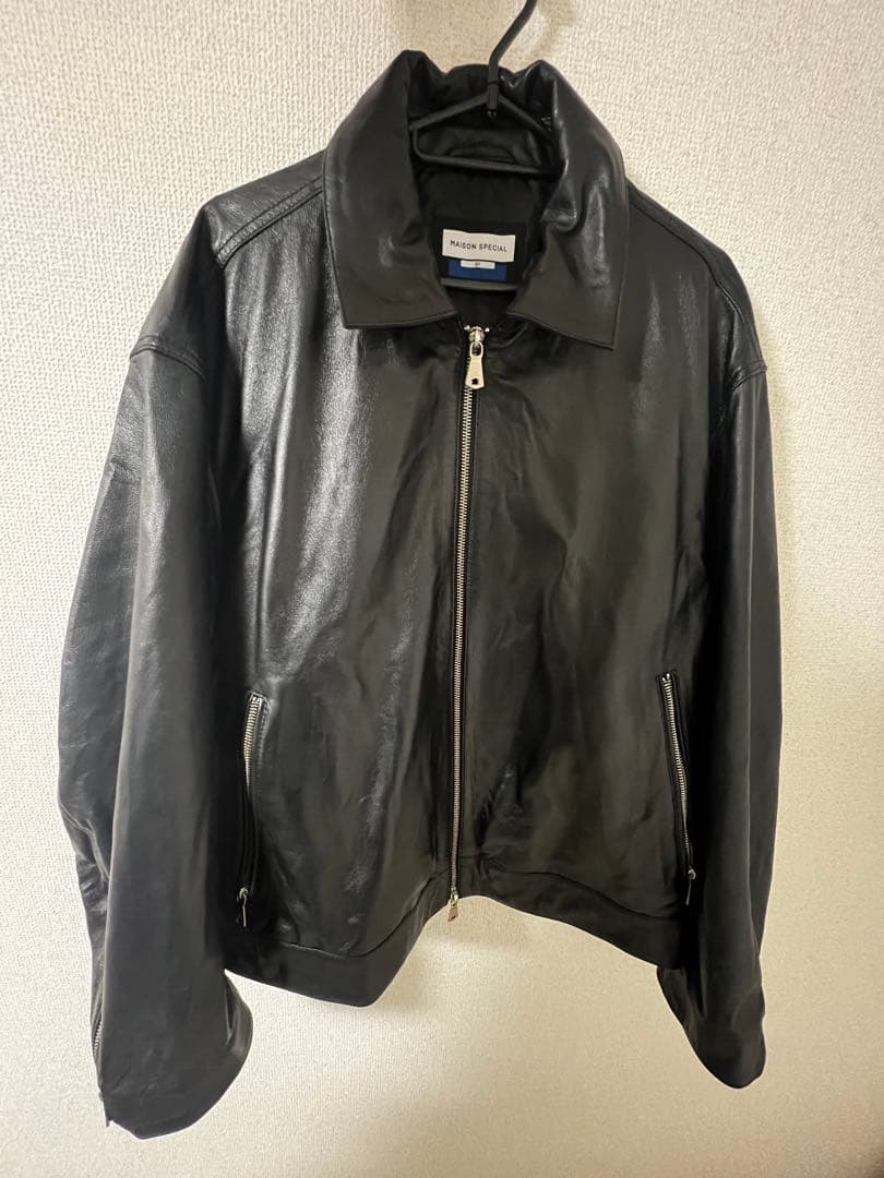 MAISON SPECIALシープレザープライムオーバーライダージャケット