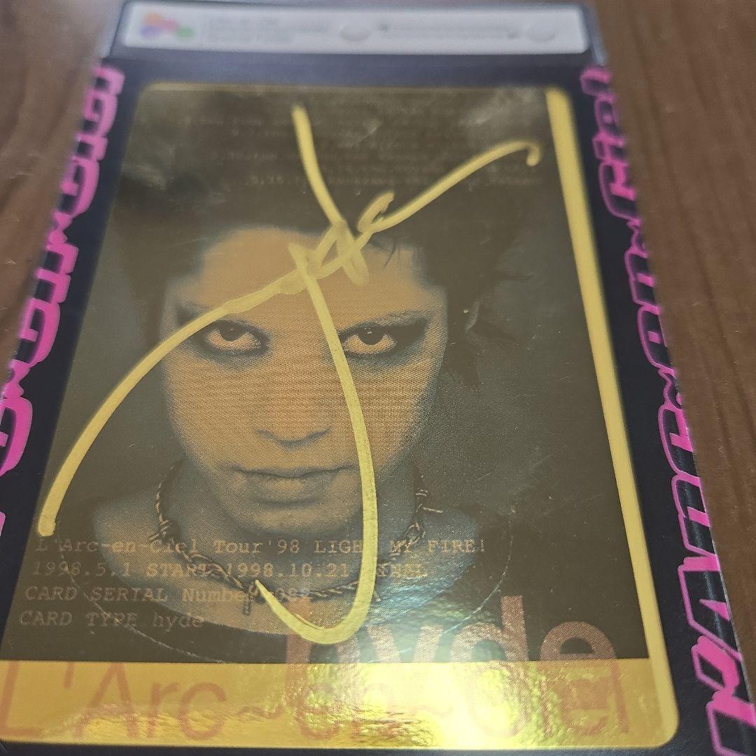 B*K様 L'Arc~en~Ciel トレーディングカード hyde サイン入り