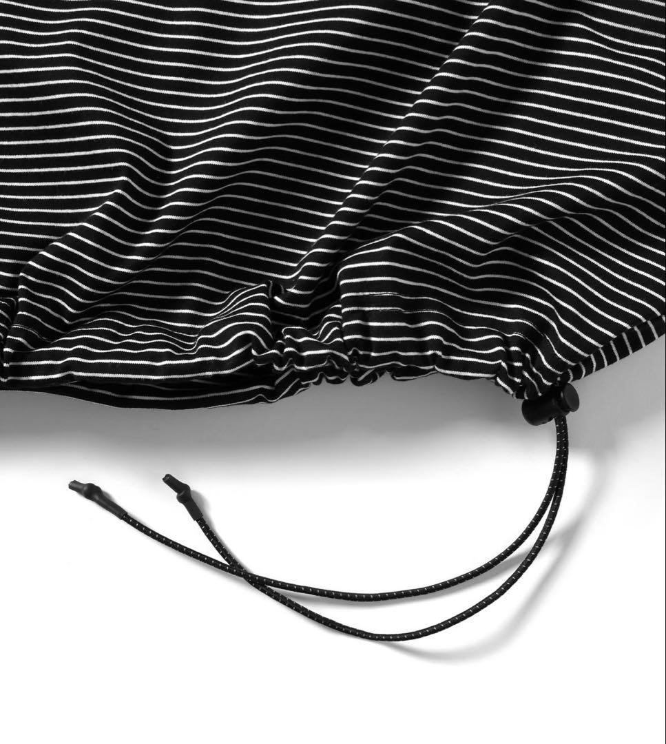 トップス STRIPED MASSIVE T-SHIRT WITH DRAWSTRINGS