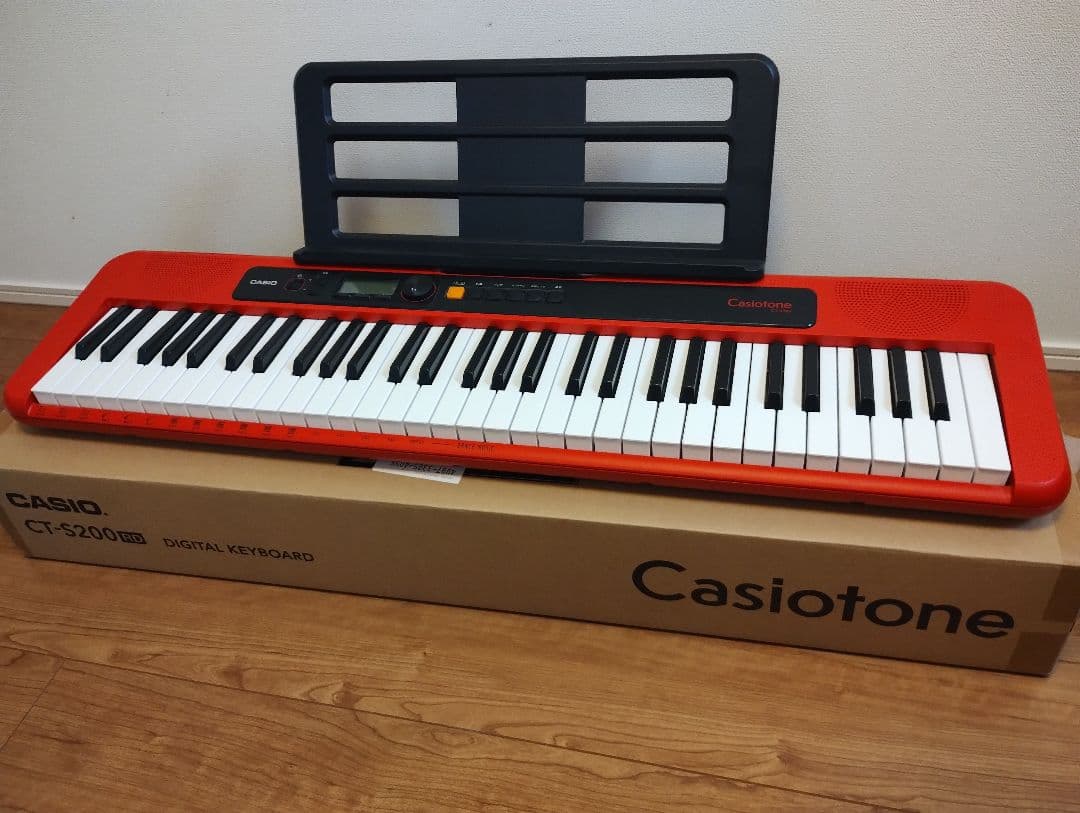 CASIO CT-S200 レッド 61鍵 電子キーボード