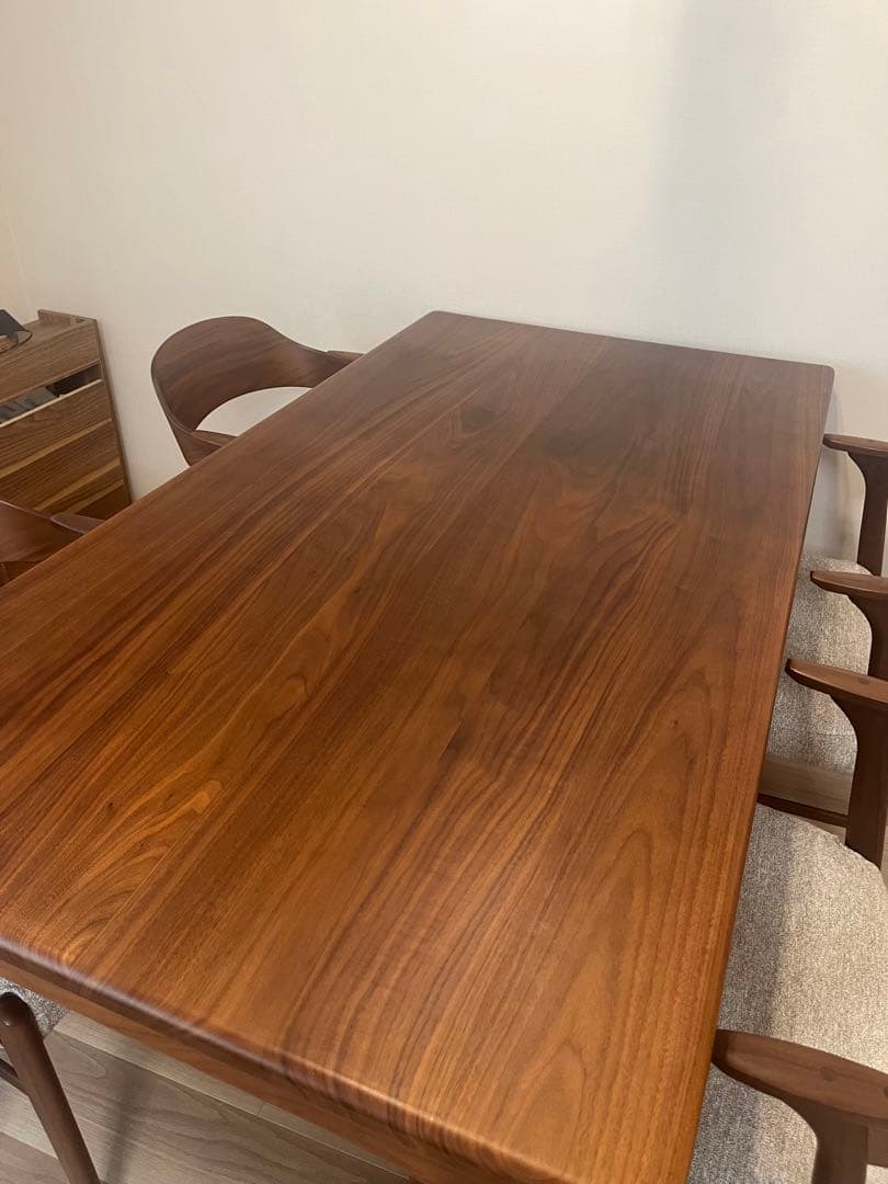 【購入一年】シキファニチア　ダイニングテーブル　150 80 美品ウォールナット
