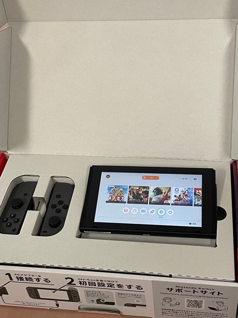 美品★ニンテンドースイッチ★本体★Nintendo★Switch★グレー★
