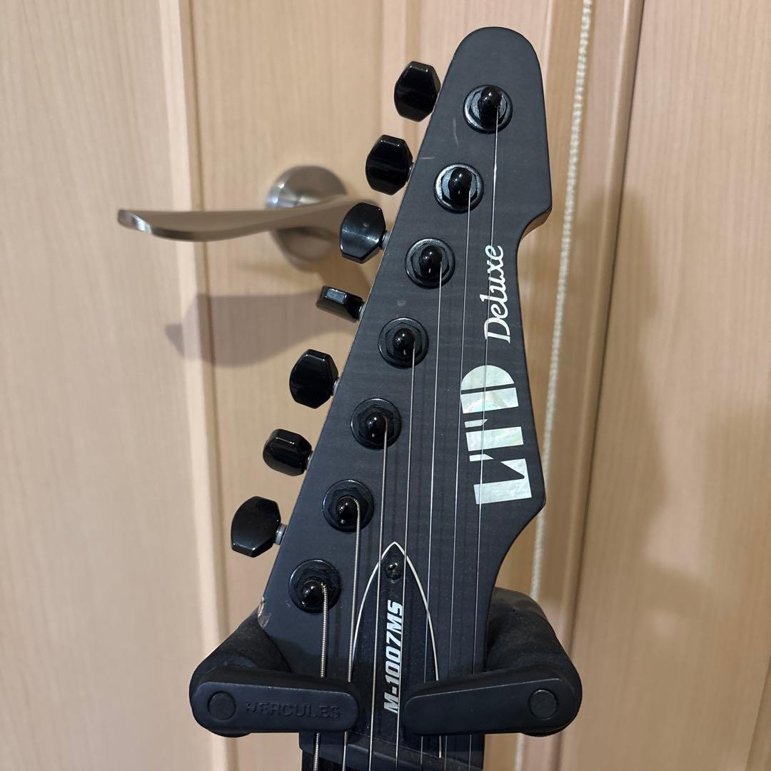 ギター M-1007 MULTI-SCALE See Thru Black Satin