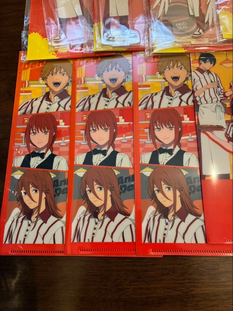 ラウンドワン　チェンソーマン　タオル アクリルキーホルダー　クリアファイル