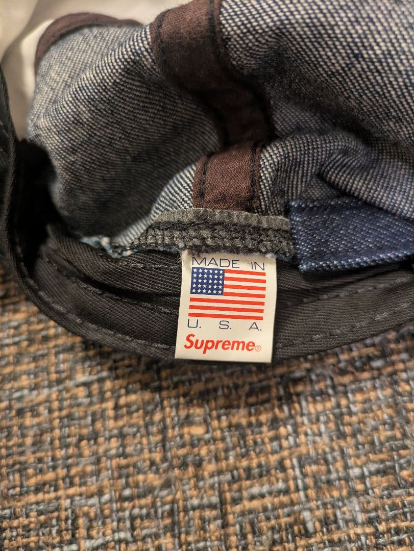 [かず]Supreme デニム ベースボールキャップ