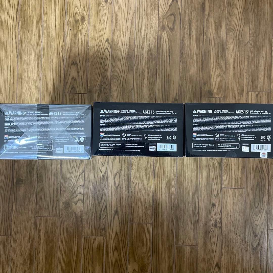 新品未開封3点セット BE@RBRICK SHAREEF 1.2.3 シャリーフ