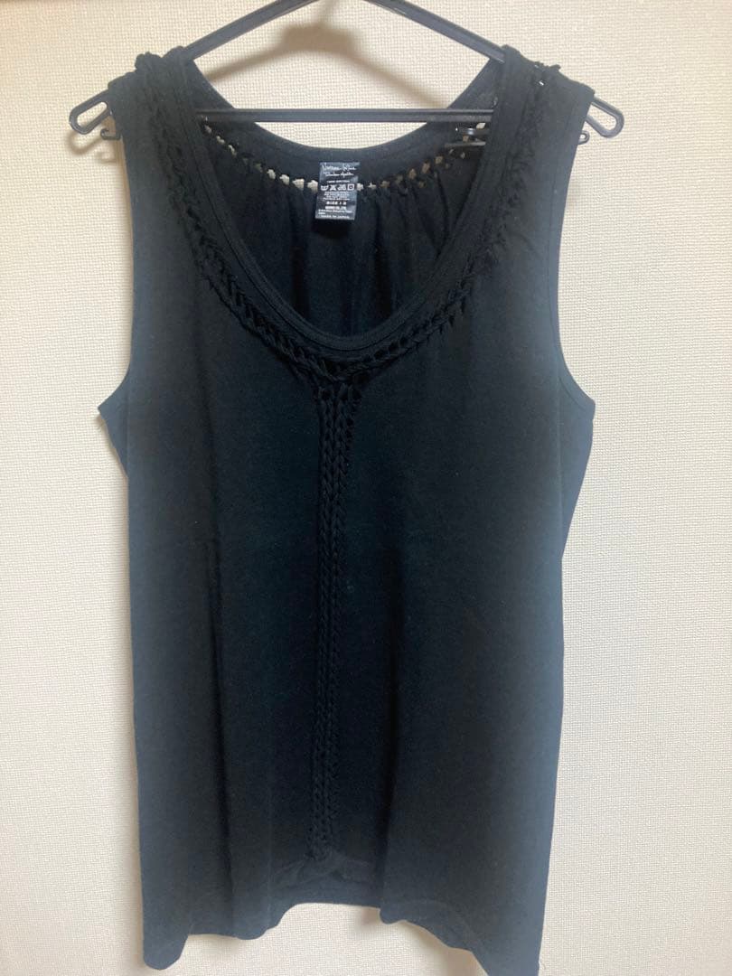 NUMBERNINE 編み込みタンクトップ黒サイズ3