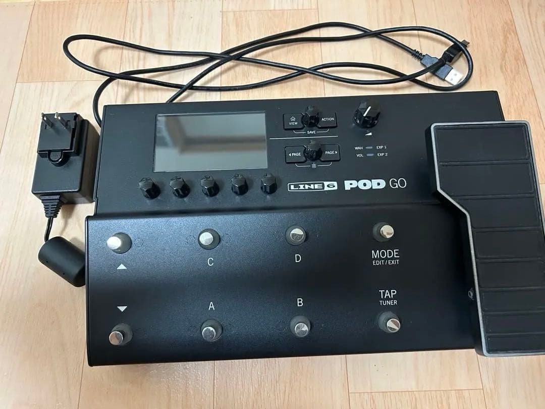 かめんだこ　LINE 6 POD GO ギターエフェクター