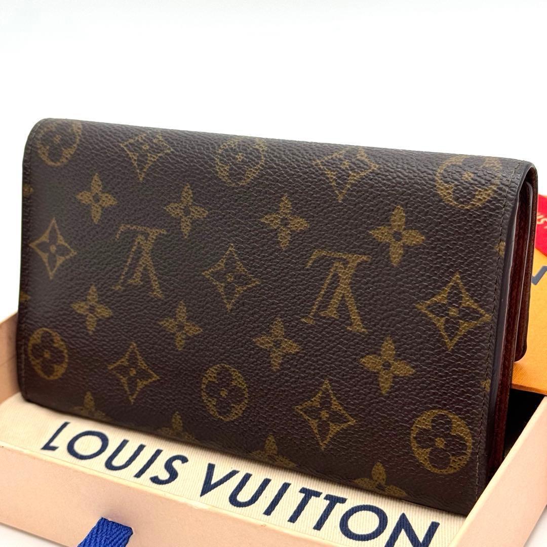 美品✨️ルイヴィトン　インターナショナル　三つ折り財布　長財布　wallet