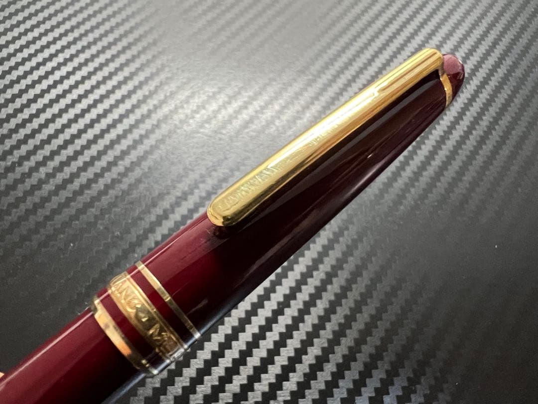 極美品 モンブラン 万年筆 144 ボルドー中白 F