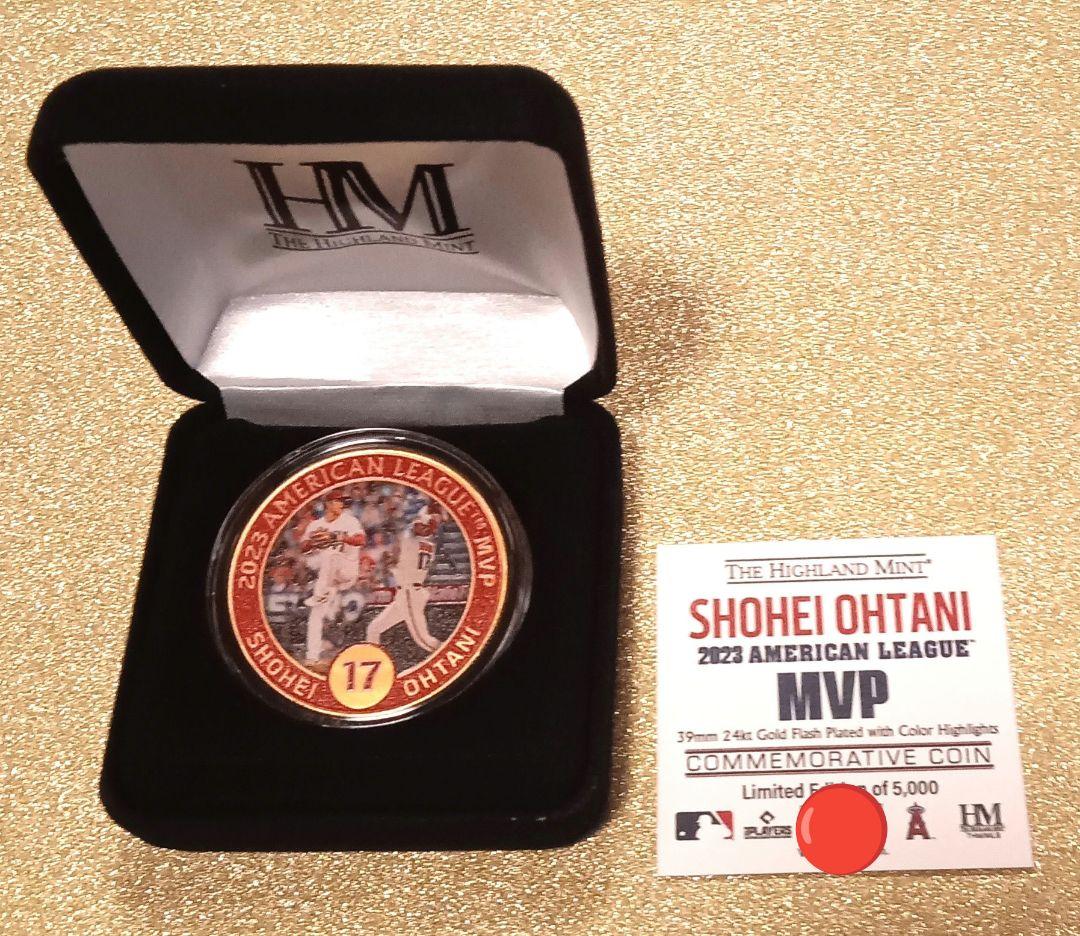 エンゼルス 大谷翔平選手 2023 AL MVP受賞記念ゴールド