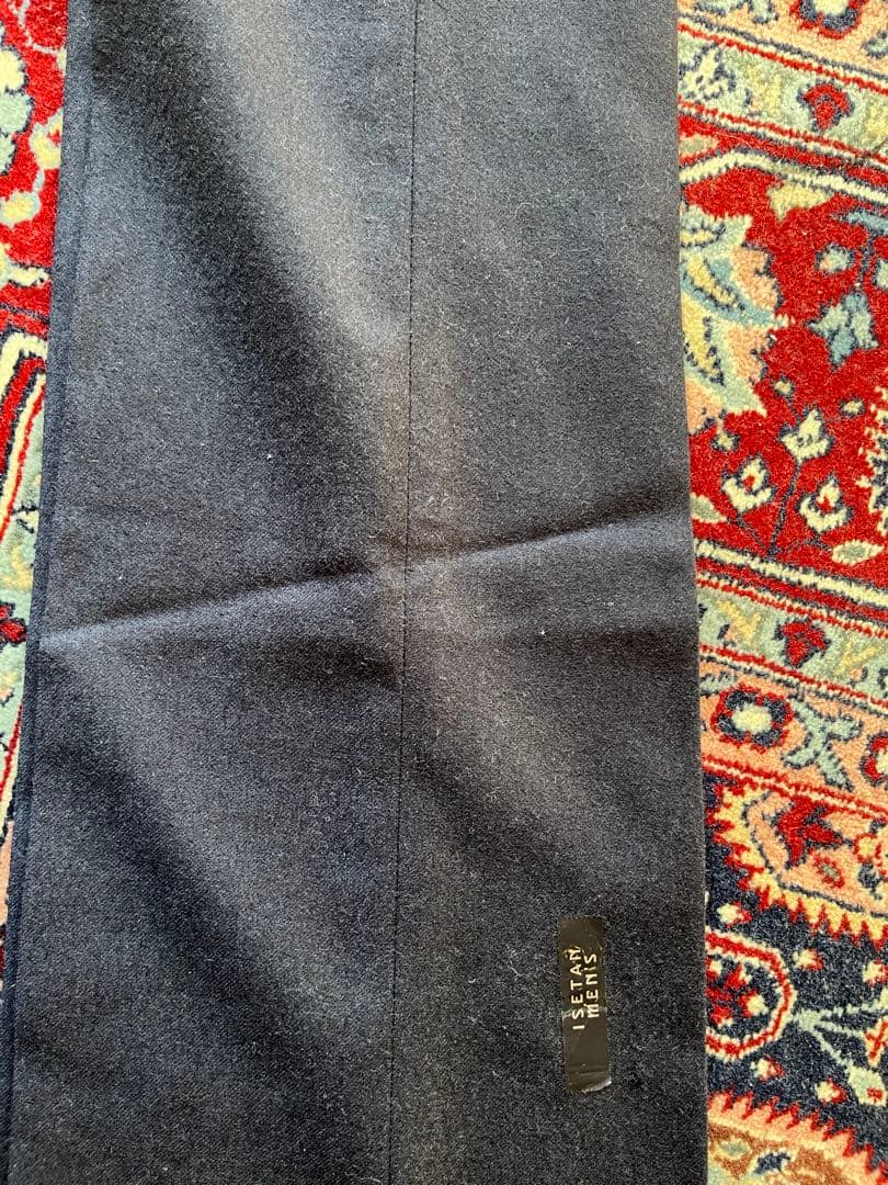 新品未使用/INCOTEX/起毛スラックス/インコテックス/ネイビー46