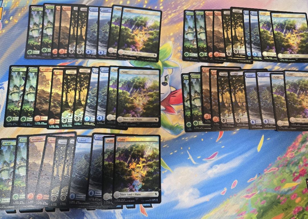 MTG チョコボトラックFoil　基本土地50枚セット　英語版チョコボバンドル