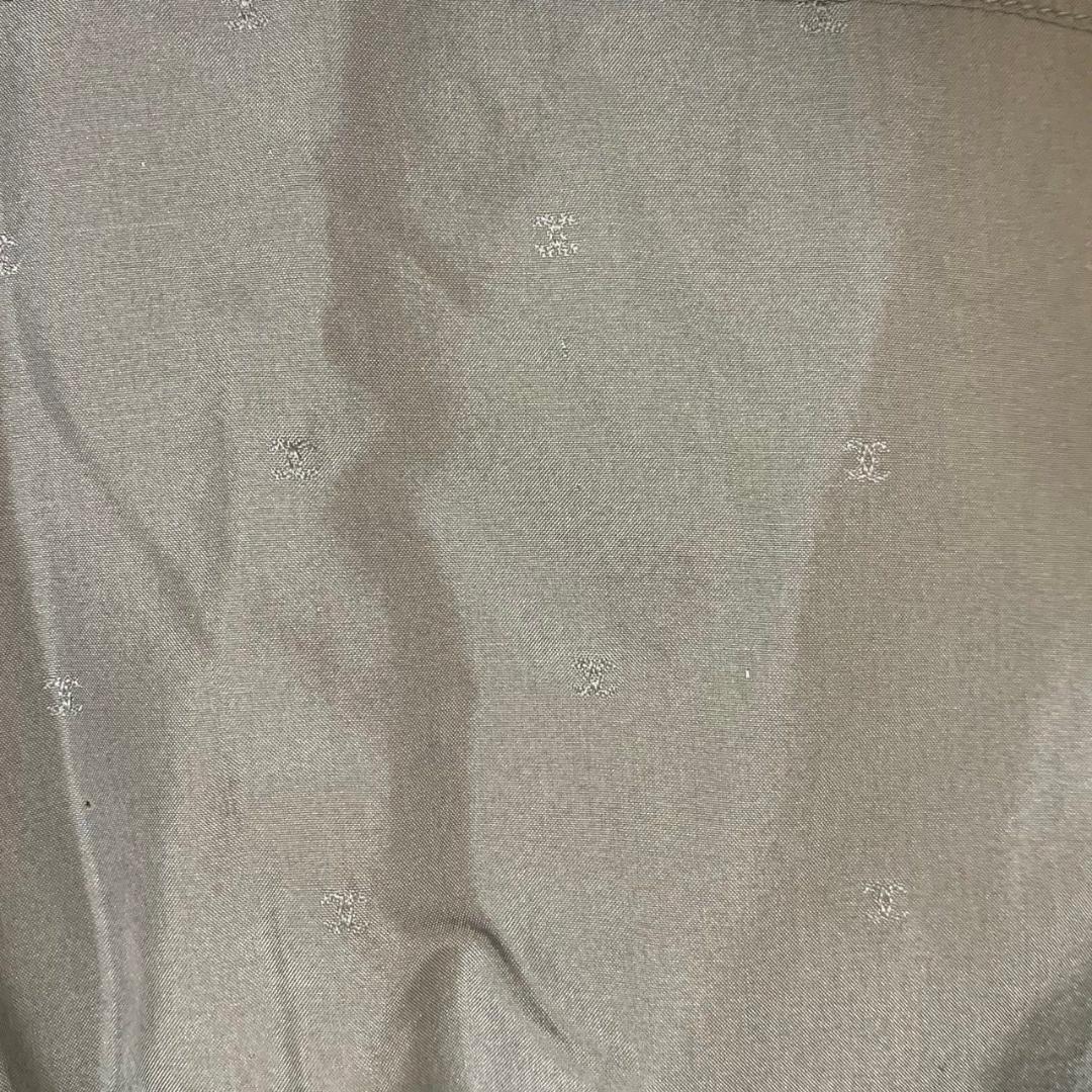 シャネル プリーツスカート グレー 綿 38 CHANEL