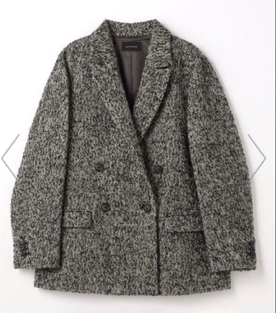 【新品タグ付き】ユナイテッドアローズ　ヘリンボン ジャコット ブラック