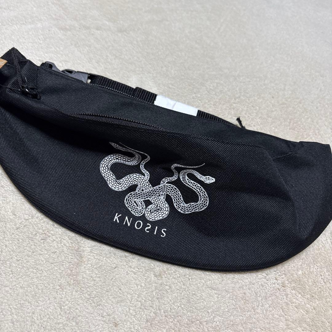 KNOSIS ブラック ウエストポーチ